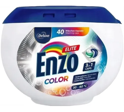 Гелевые капсулы для стирки Deluxe Enzo Color 40 шт (цена за 1 шт)