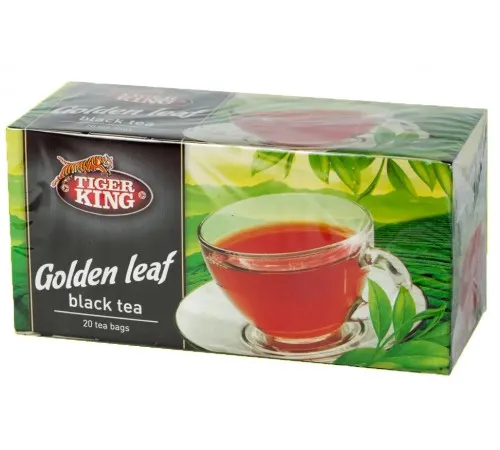 Чай Tiger King Black tea Golden Leaf 20 пакетиков Чай Tiger King Black tea Golden Leaf 20 пакетиков