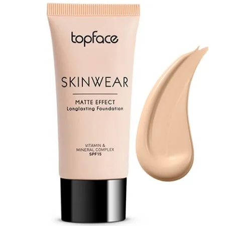 Тональный крем TopFace Skinwear Matte Effect Longlasting Foundation 001 слоновая кость 30 мл