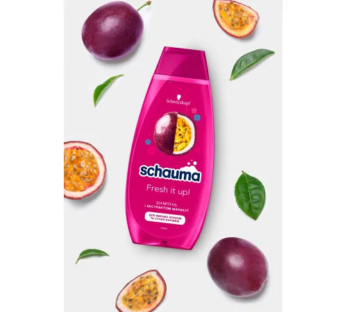 Шампунь для волосся Schauma Fresh it up з екстрактом Маракуї 400 мл Шампунь для волосся Schauma Fresh it up з екстрактом Маракуї 400 мл