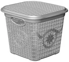 Кошик для зберігання з кришкою Asude Plastik ASD172 глибокий 12 л