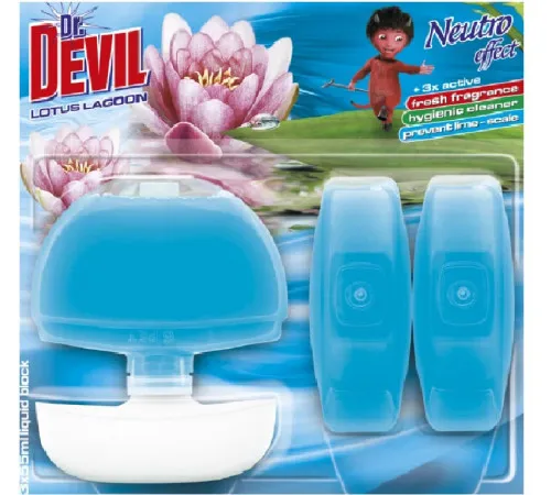 Туалетний блок Dr.Devil Neutro effect Лагуна лотоса 3 х 55 мл Туалетний блок Dr.Devil Neutro effect Лагуна лотоса 3 х 55 мл