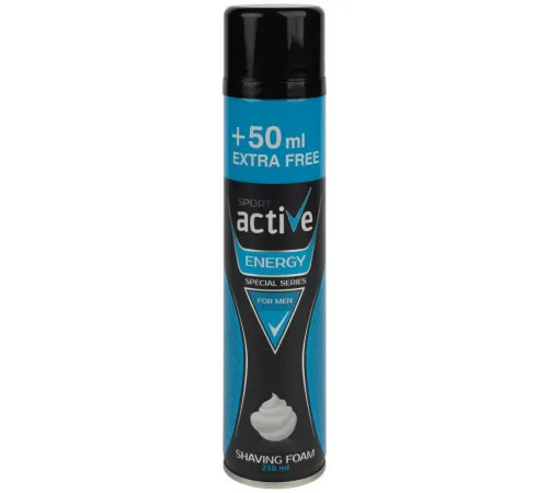Піна для гоління Sport Active Energy 250 мл Піна для гоління Sport Active Energy 250 мл