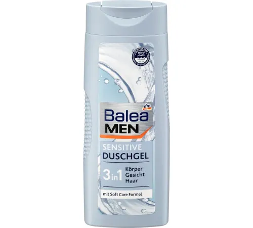 Гель для душа для чувствительной кожи Balea Men 3in1 Sensitive 300 мл