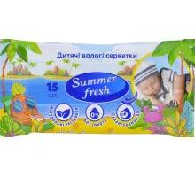 Влажные салфетки для детей Summer Fresh 15 шт