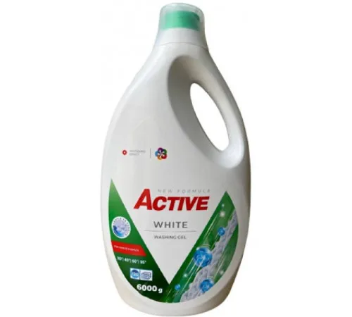 Гель для стирки Active White 6 кг 120 циклов стирки Гель для стирки Active White 6 кг 120 циклов стирки