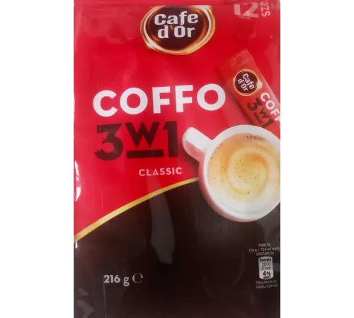 Кофе растворимый Cafe d\'Or 3в1 Classic в стиках 18 г Кофе растворимый Cafe d\'Or 3в1 Classic в стиках 18 г