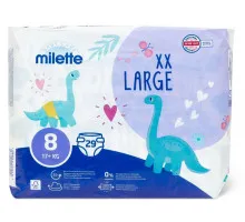 Подгузники Milette 8 (17+ кг) 29 шт