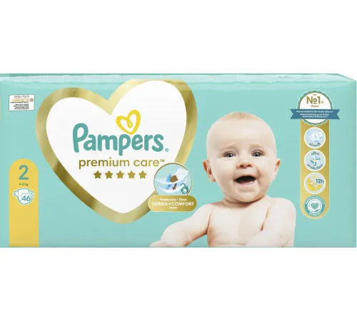 Подгузники Pampers Premium Care 2 (4-8 кг) 46 шт Подгузники Pampers Premium Care 2 (4-8 кг) 46 шт
