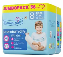 Подгузники Beauty Baby Premium Dry 8 (17+ кг) 56 шт