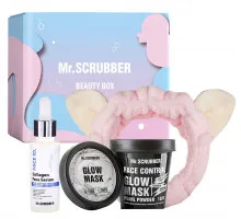 Подарунковий набір жіночий Mr.Scrubber Glow & Moisture (маска для обличчя 150 г + сироватка для обличчя 35 мл + пов'язка для волосся)