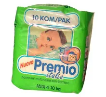 Подгузники Premio 3 (4-10 кг) 10 шт