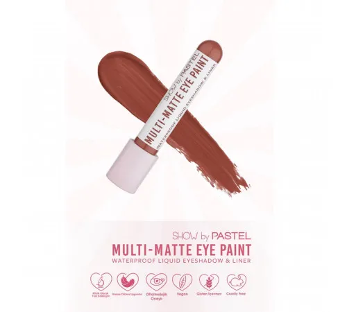 Рідкі водостійкі тіні-лайнер для очей Pastel Multi-Matte тон 85 4.2 мл Рідкі водостійкі тіні-лайнер для очей Pastel Multi-Matte тон 85 4.2 мл
