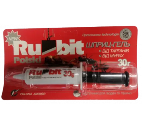 Шприц-гель від тарганів та мурах Rubit 30 г