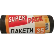 Пакеты для мусора Super Pack 35 л 15 шт