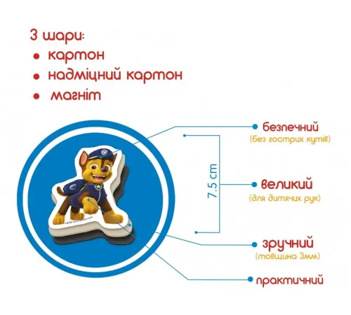 Набор магнитов Magdum МL4034-01 Щенячий патруль Веселые приключения 20 магнитов