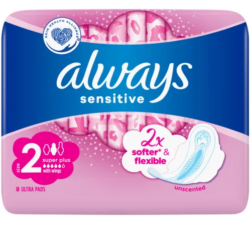 Гигиенические прокладки Always Ultra Sensitive Super Plus (Размер 2) 8 шт Гигиенические прокладки Always Ultra Sensitive Super Plus (Размер 2) 8 шт