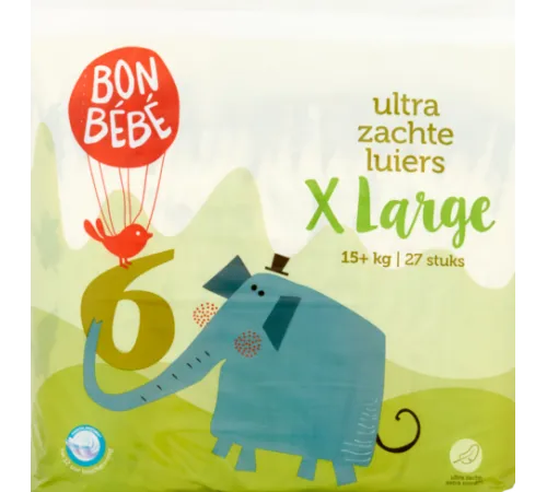 Подгузники Bonbebe размер 6 (15+ кг) 27 шт Подгузники Bonbebe размер 6 (15+ кг) 27 шт
