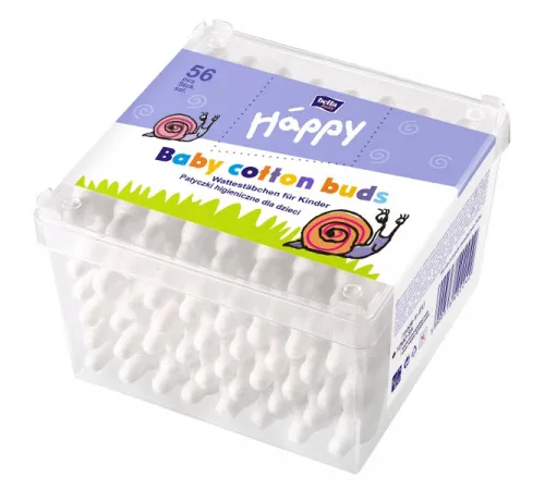 Ватні палички Bella baby Happy 56+8 шт Ватні палички Bella baby Happy 56+8 шт