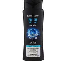Гель-шампунь 2в1 чоловічий Belle Jardin Active Care Fresh&Cool Освіжаючий 400 мл