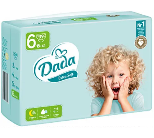Подгузники Dada Extra Soft 6 (16+ кг) 39 шт Подгузники Dada Extra Soft 6 (16+ кг) 39 шт