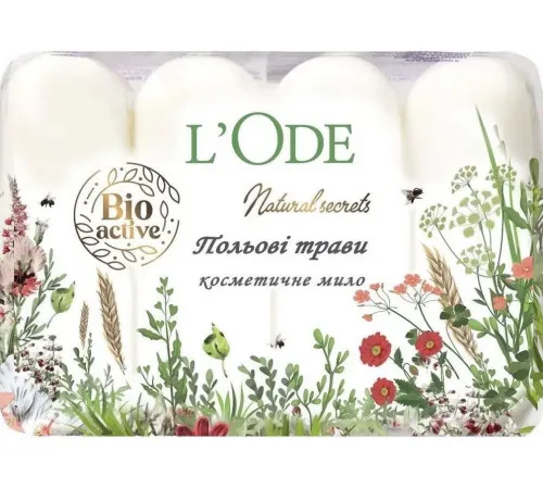 Мыло туалетное L\'Ode Полевые Травы экопак 4 х 60 г