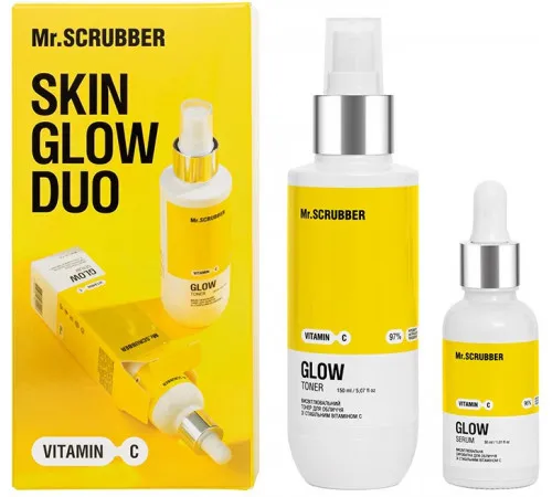 Подарунковий набір жіночий Mr.Scrubber Vitamin C Skin Glow Duo Подарунковий набір жіночий Mr.Scrubber Vitamin C Skin Glow Duo