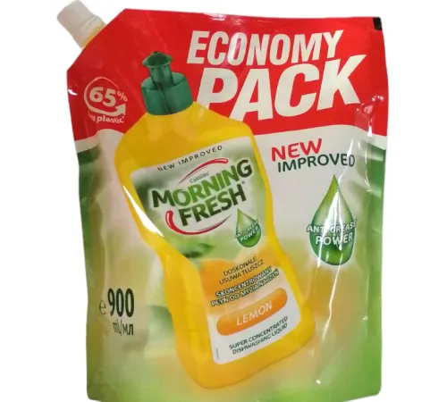 Засіб для миття посуду Morning Fresh Lemon дой-пак 900 мл