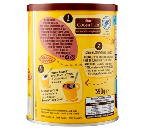 Шоколадний напій Nesquik Extra Choco 390 г Шоколадний напій Nesquik Extra Choco 390 г