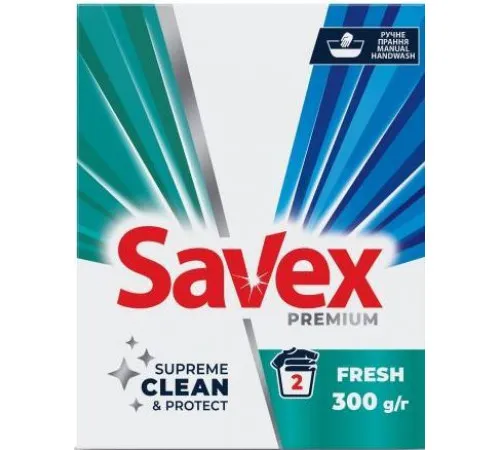 Стиральный порошок ручной Savex Premium Fresh 300 г Стиральный порошок ручной Savex Premium Fresh 300 г