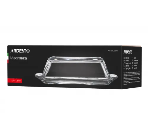 Маслянка Ardesto AR2603BD скло 18.7 х 7.8 см Маслянка Ardesto AR2603BD скло 18.7 х 7.8 см