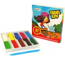 Восковий пластилін Travel Kids 10 кольорів 120 г