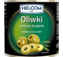 Оливки Helcom зелені різані 3кг ж/б