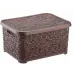 Корзина Elif Plastik 324 Ажур з кришкою 28 л в асортименті