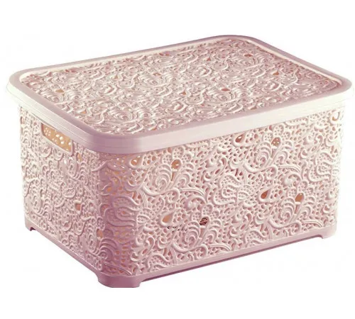 Корзина Elif Plastik 324 Ажур з кришкою 28 л в асортименті Корзина Elif Plastik 324 Ажур з кришкою 28 л в асортименті
