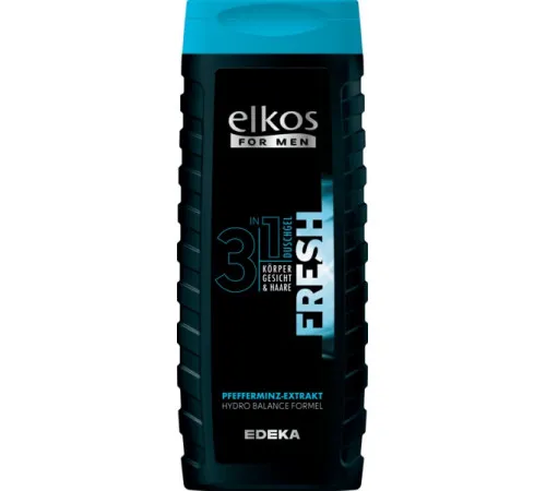 Гель для душу Elkos Men 3 in 1 Fresh 300 мл Гель для душу Elkos Men 3 in 1 Fresh 300 мл