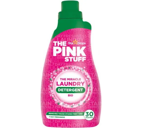 Гель для прання Pink Stuff Bio 960 мл 30 циклів прання Гель для прання Pink Stuff Bio 960 мл 30 циклів прання