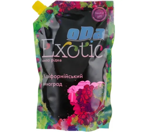 Мило рідке oDa Exotic Каліфорнійський виноград запаска 460 мл Мило рідке oDa Exotic Каліфорнійський виноград запаска 460 мл