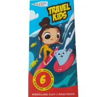 Пластилін Travel Kids 331008/TK восковий 6 кольорів 72 г