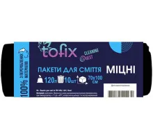 Пакети для сміття Tofix 120 л 10 шт міцні