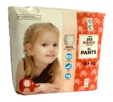 Подгузники-трусики Coop 365 Minirisk 6 (16+ кг) 28 шт