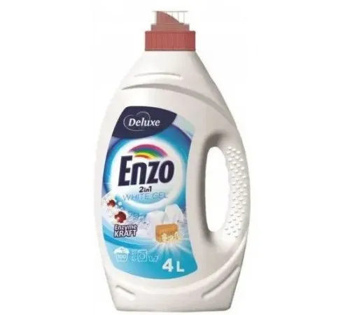 Гель для стирки Deluxe Enzo 2in1 White 4 л 100 циклов стирки Гель для стирки Deluxe Enzo 2in1 White 4 л 100 циклов стирки