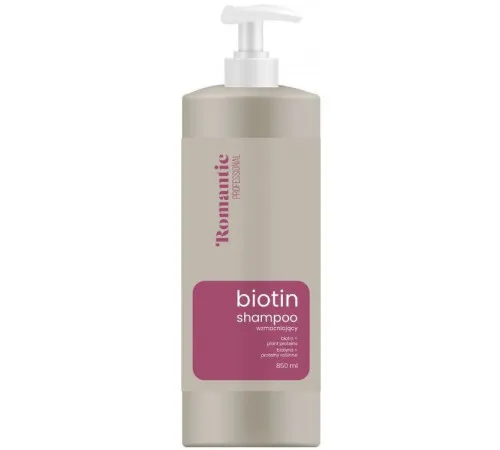 Шампунь для волосся Romantic Professional Biotin для ослабленого та тьмяного волосся 850 мл