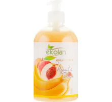 Рідке крем-мило Ekolan Персик & Банан з дозатором 500 г