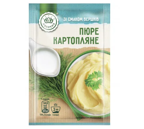 Пюре картофельное Ласочка со вкусом Сливок 37 г Пюре картофельное Ласочка со вкусом Сливок 37 г