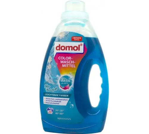 Гель для стирки Domol Color Blue Waterfall 1.1 л 20 циклов стирки Гель для стирки Domol Color Blue Waterfall 1.1 л 20 циклов стирки