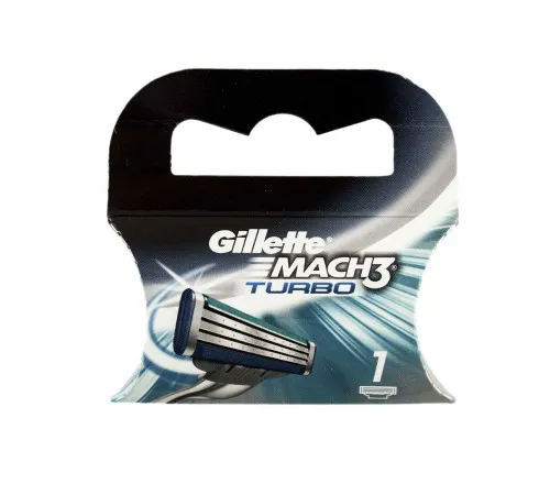 Сменный картридж для бритья Gillette Mach3 Turbo 1 шт Сменный картридж для бритья Gillette Mach3 Turbo 1 шт