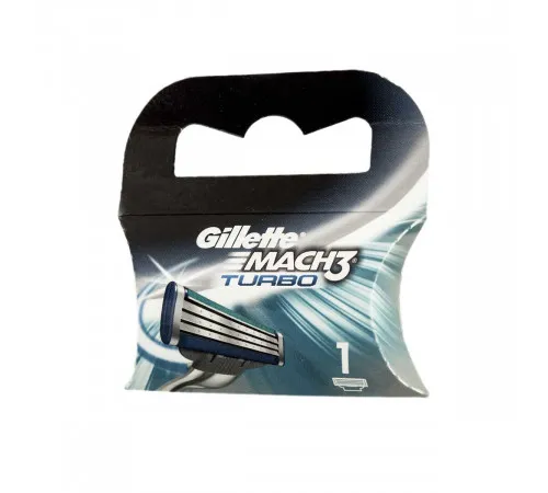 Сменный картридж для бритья Gillette Mach3 Turbo 1 шт Сменный картридж для бритья Gillette Mach3 Turbo 1 шт