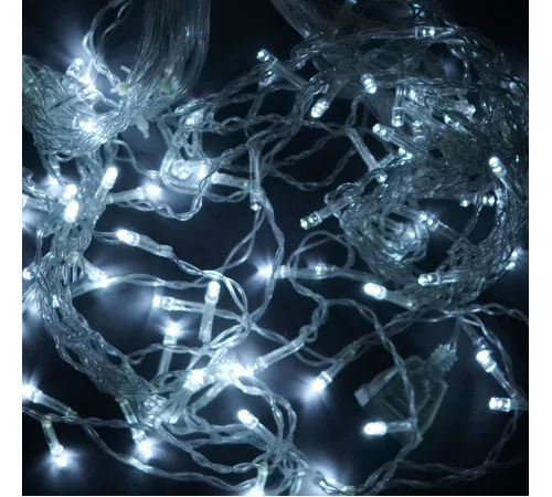 Гірлянда LED С31311-502 3.9 м 16 гілок 100 лампочок біле світло Гірлянда LED С31311-502 3.9 м 16 гілок 100 лампочок біле світло