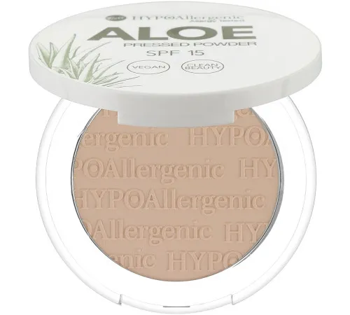 Пудра прессованная Bell Hypo Allergenic Aloe SPF15 04 Honey 5 г